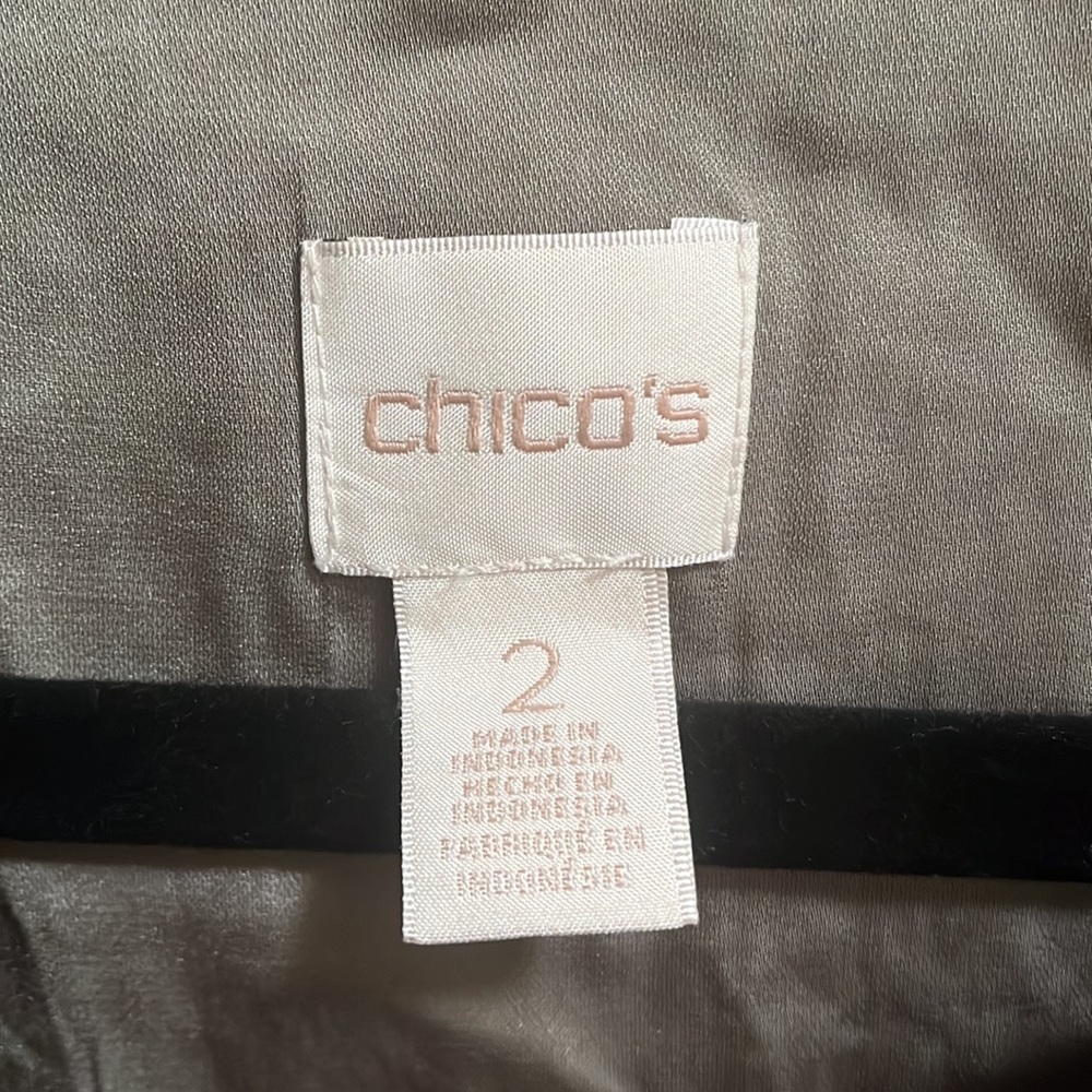 Chico's Hidden Half Button Polyester Lace Blouse … - image 5